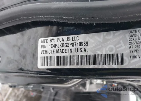 2023 Jeep Grand Cherokee L Limited 4X4 z USA, uszkodzony, nr VIN 1C4RJKBG2P8710989
